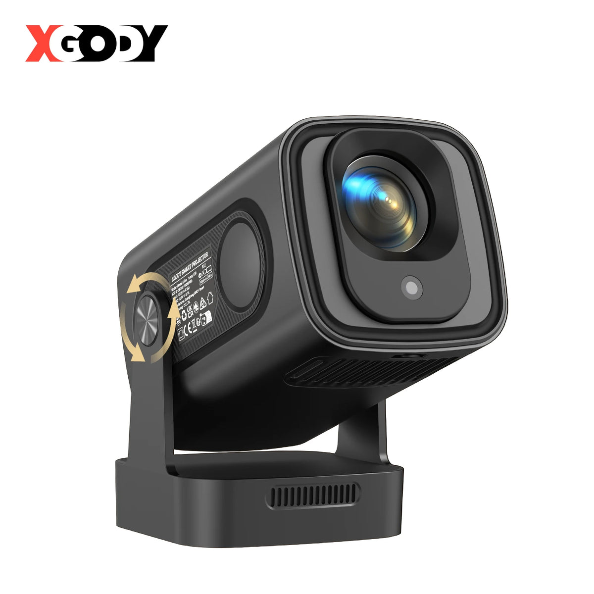 XGODY HY310 Mini Projector Auto Focus 4K Native 1080P 330ANSI Android11 5W Speaker Air Mouse Voice Assistant Home Cinema
