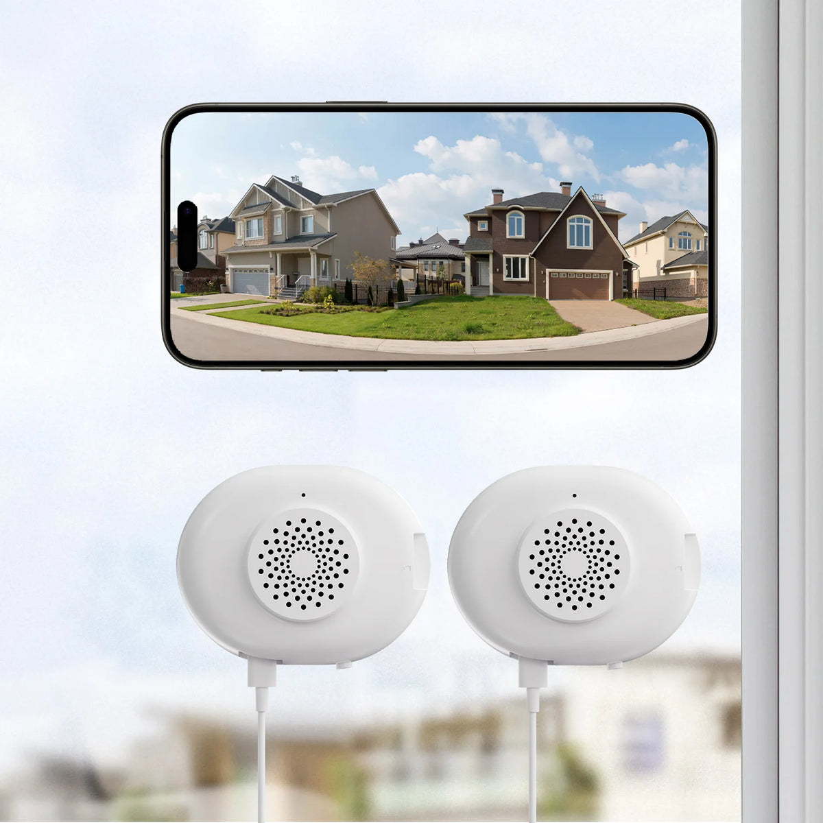 ZOSI C680 2K Window Security Camera Full Color Night Vision Easy Install 3MP Indoor Plug-in WiFi Home Office Surveillance Camera