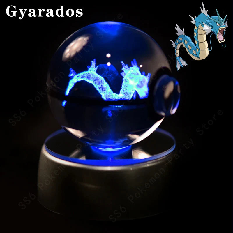 Pokemon Crystal Ball 3D Lamp Night Light