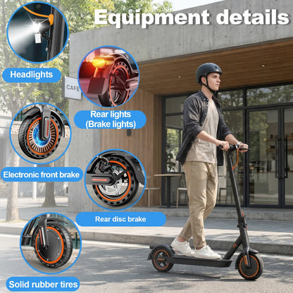 TODIMART T3 Foldable and Portable Electric Scooter with APP Control, 350W 36V 7.8Ah Motor, 25km/h Speed, 8.5" Tires