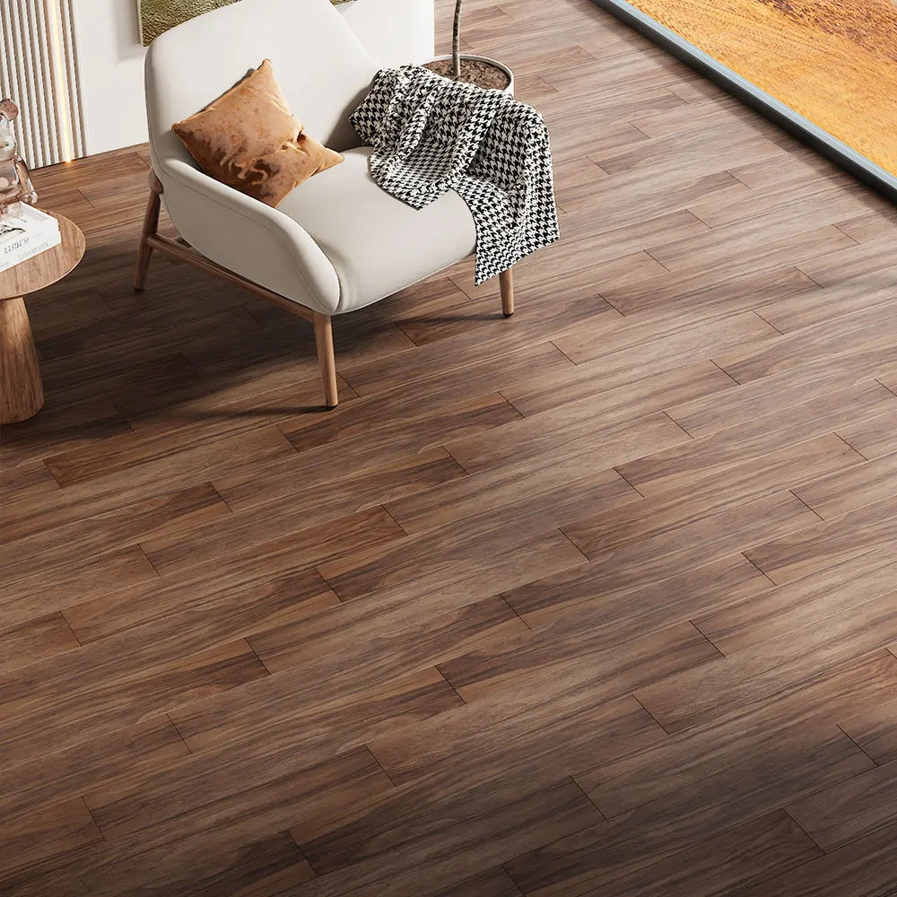 【Breeins】36Pcs Self Adhesive PVC Flooring for Home Decor Rustic Lifelike Wood Grain Self-adhesive PVC Flooring