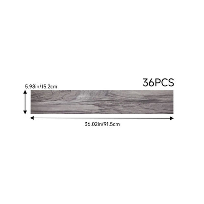 【Breeins】36Pcs Self Adhesive PVC Flooring for Home Decor Rustic Lifelike Wood Grain Self-adhesive PVC Flooring