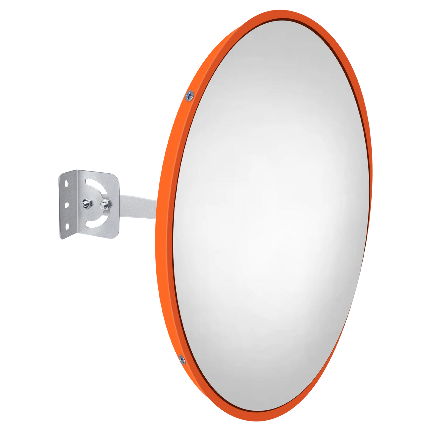 60cm Convex Traffic Mirror Wide Angle, Security Mirror Curved Road Mirror with Bracket, for Blind Spot Supermarket Road Parking