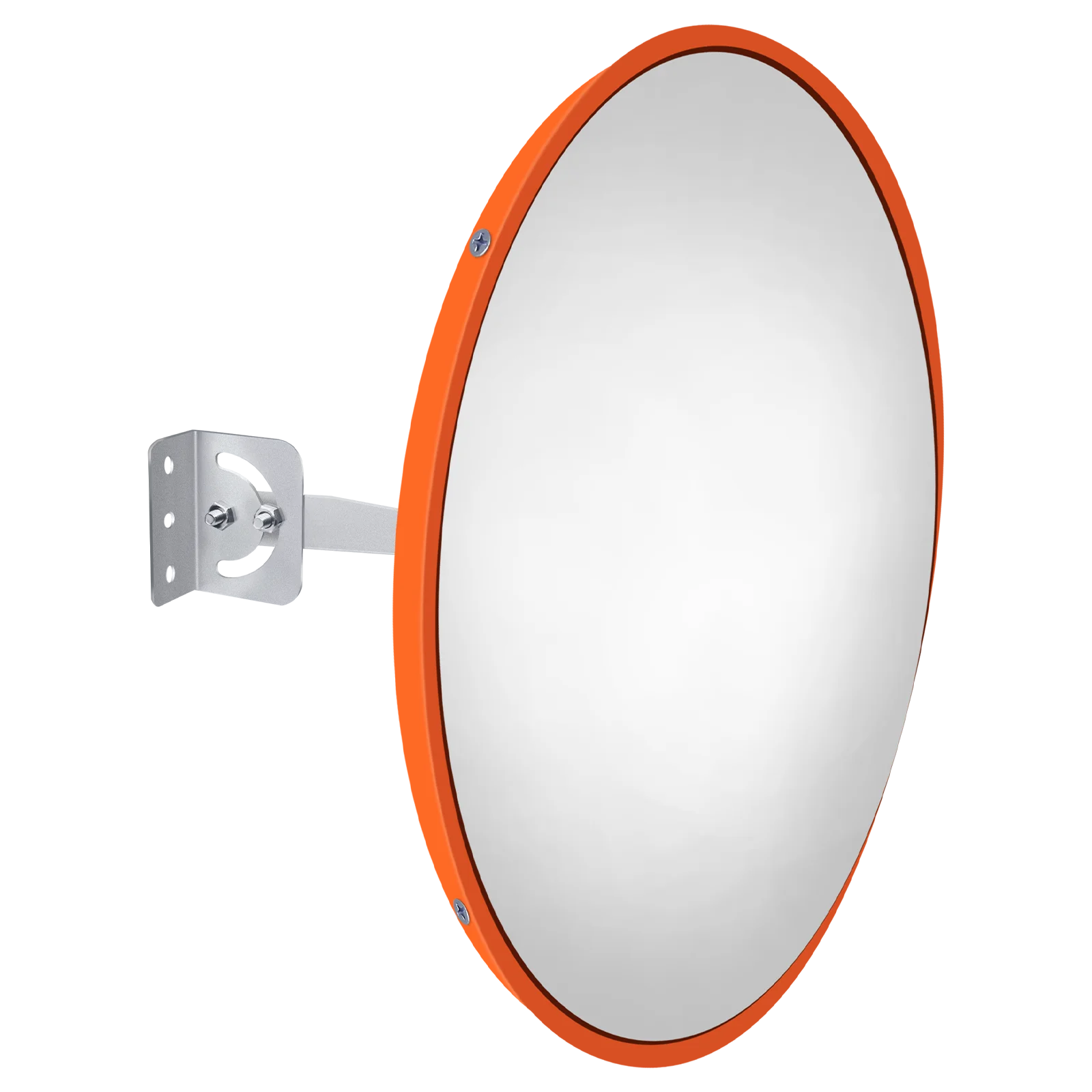 60cm Convex Traffic Mirror Wide Angle, Security Mirror Curved Road Mirror with Bracket, for Blind Spot Supermarket Road Parking
