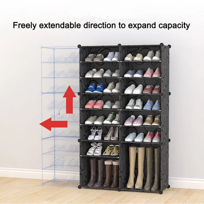 Modern and simple shoe rack multi-layer space-saving and economical home dustproof cabinet large-capacity shoe rack