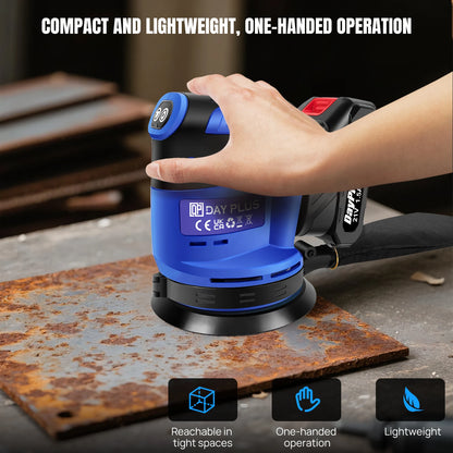21V Cordless Orbital Sander with 1X 1.5Ah Battery & Charger,3-Speed Control,Perfect for Sanding, Polishing Wood & Metal Surfaces