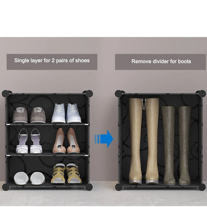 Modern and simple shoe rack multi-layer space-saving and economical home dustproof cabinet large-capacity shoe rack