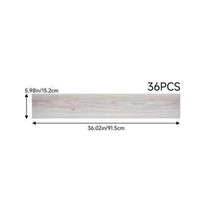 【Breeins】36Pcs Self Adhesive PVC Flooring for Home Decor Rustic Lifelike Wood Grain Self-adhesive PVC Flooring