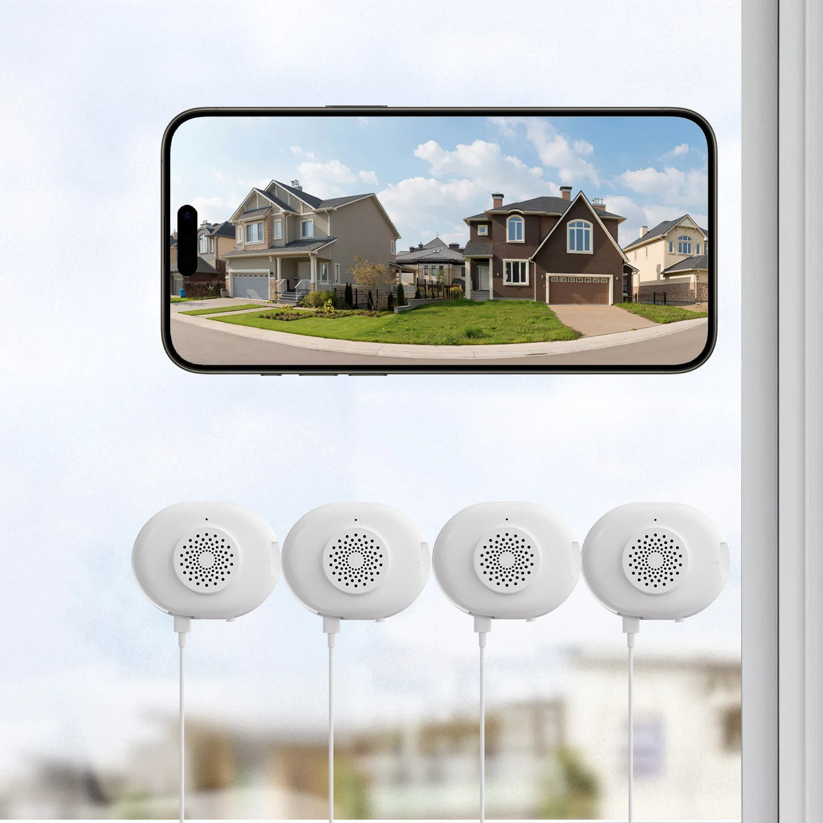 ZOSI C680 2K Window Security Camera Full Color Night Vision Easy Install 3MP Indoor Plug-in WiFi Home Office Surveillance Camera