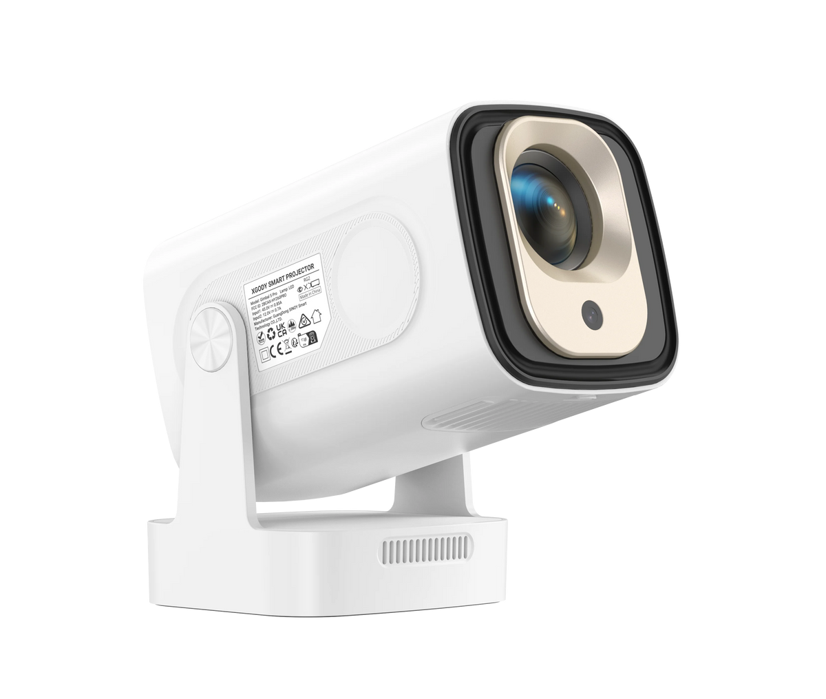 XGODY HY310 Mini Projector Auto Focus 4K Native 1080P 330ANSI Android11 5W Speaker Air Mouse Voice Assistant Home Cinema