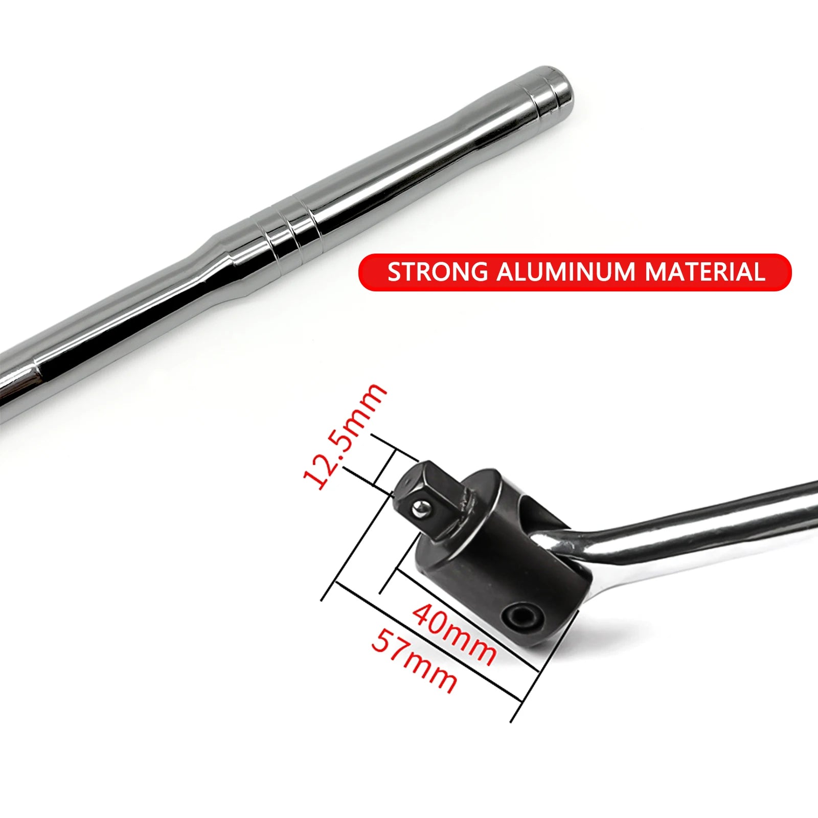 1/2" Drive Heavy Duty Power Breaker Bar 24" 600mm Long Flexi Bar Wheel Wrench