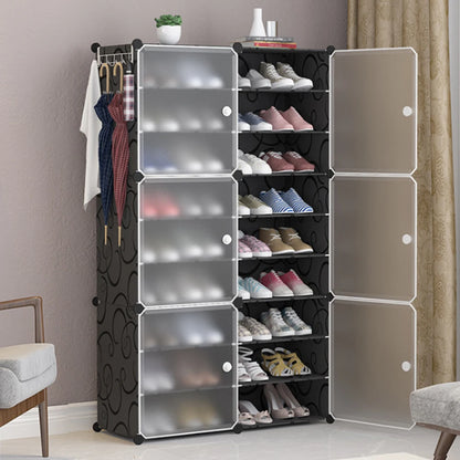 Modern and simple shoe rack multi-layer space-saving and economical home dustproof cabinet large-capacity shoe rack